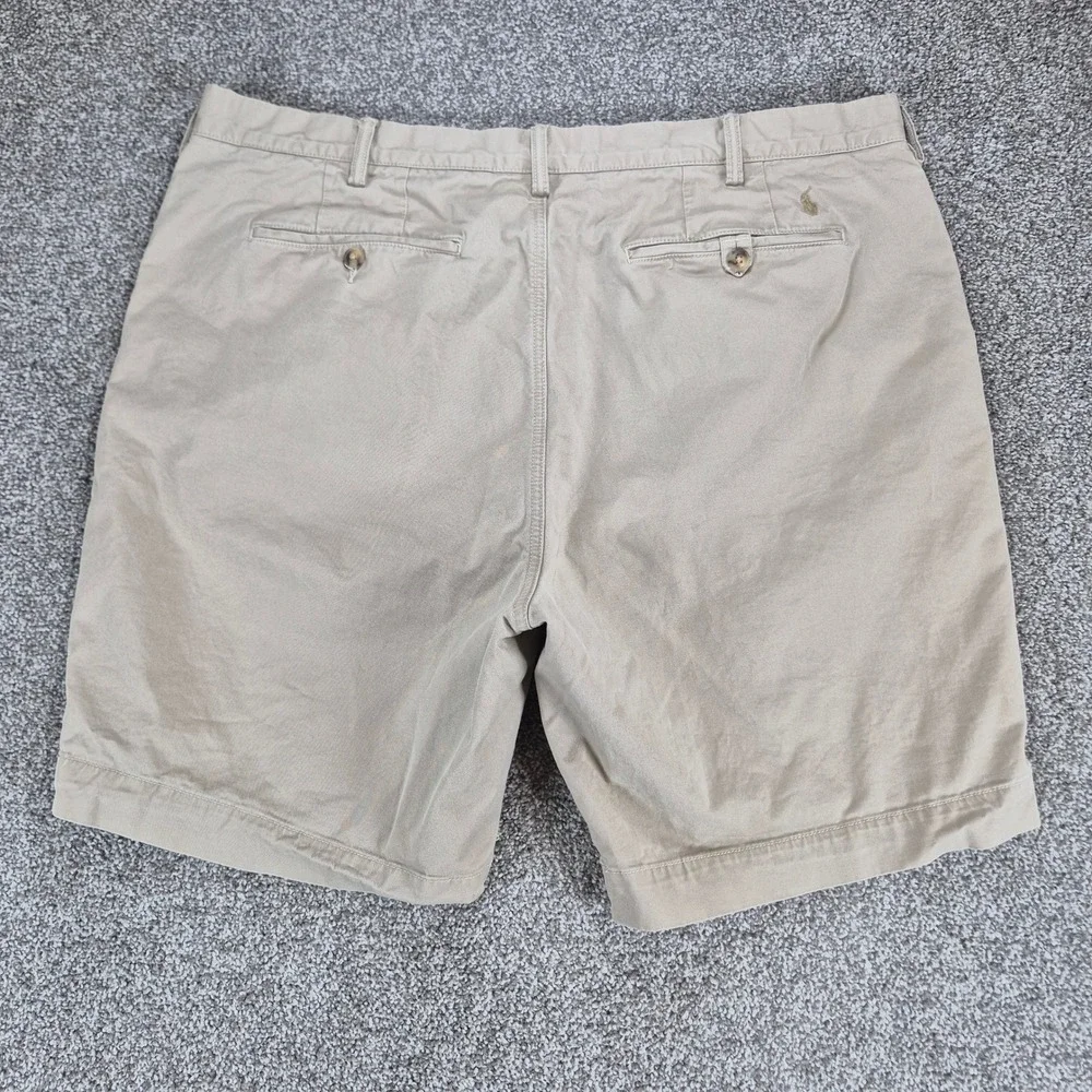 Polo Ralph Lauren Chino Shorts Mens 40 Tan‎ Khaki Classic Fit 9